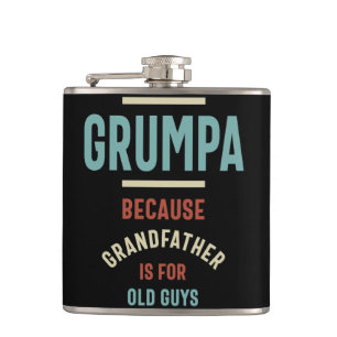 Grumpa, weil Großvater für alte Typ ist Flachmann