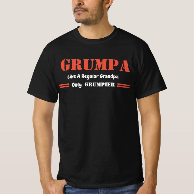Grumpa wie ein normaler Opferfahrer T-Shirt (Vorderseite)