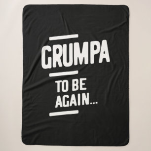 Grumpa wieder zu sein Großvatergeschenk Sherpadecke