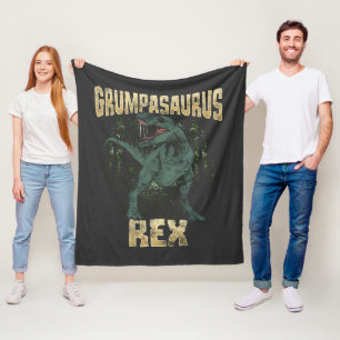 Grumpasaurus Rex Dinosaurier T Rex Grandpa Fleecedecke