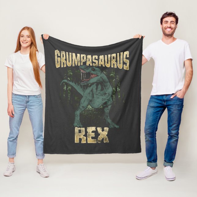 Grumpasaurus Rex Dinosaurier T Rex Grandpa Fleecedecke (Beispiel)