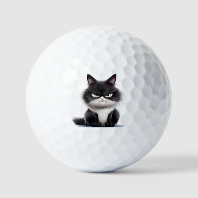 Grumpierkatze Golfball (Vorderseite)