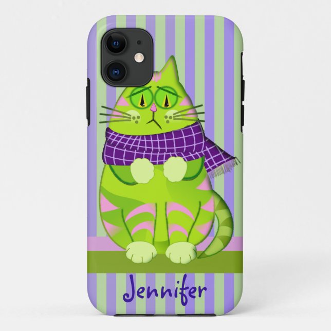 Grumpierkatze und Individuelle Name Case-Mate iPhone Hülle (Rückseite)