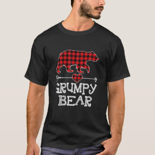 Grumpiger Bär, Roter Buffalo Karierter Grumpy Bär  T-Shirt