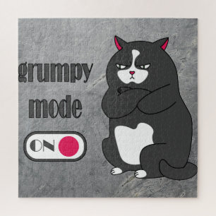 Grumpiger Modus bei lustiger, dicker Katze