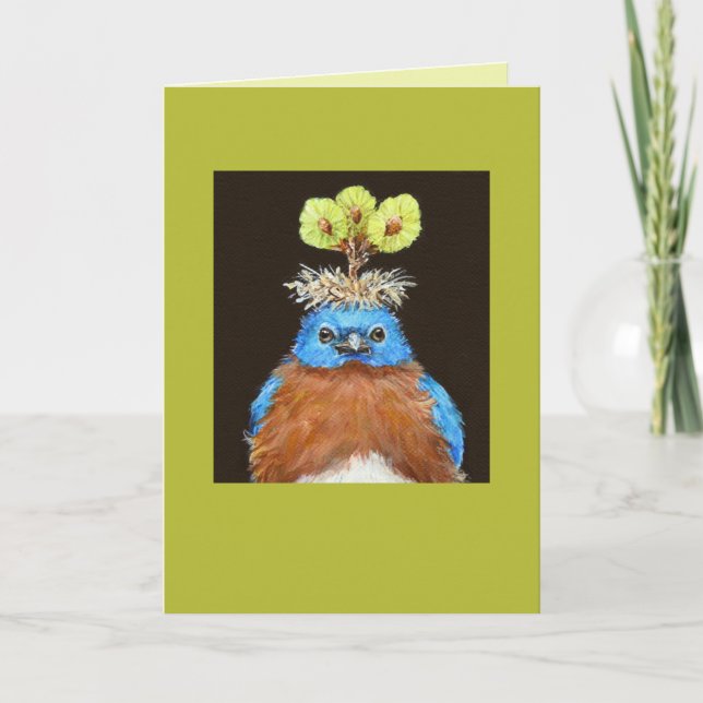 Grumpus die Blauvogelkarte Karte (Vorderseite)