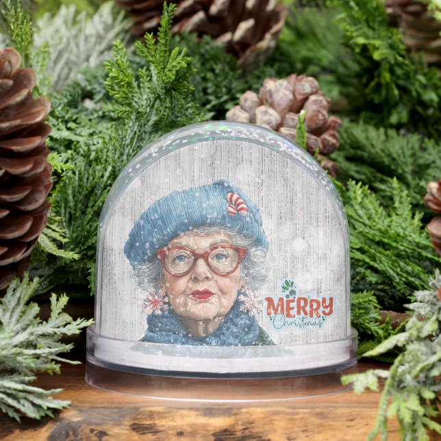Grumpy Aging Female Friend Snow Globe (Hiver)