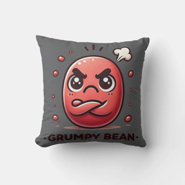 Grumpy Bean - The Moody Little Bean Kissen (Vorderseite)