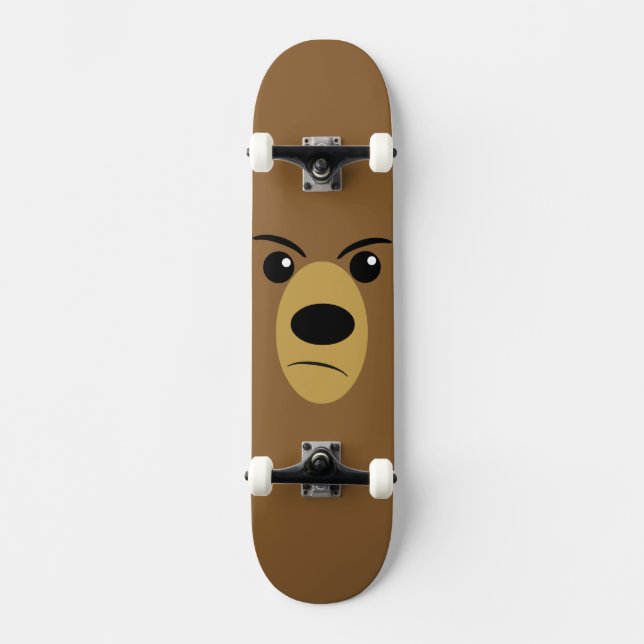 Grumpy Bear Face Skateboard (Vorderseite)