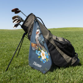 Grumpy Bird am Montag. Golfhandtuch