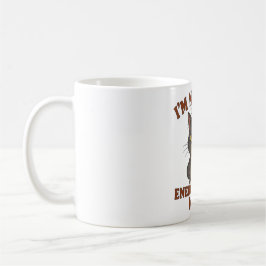 Grumpy Black Cat Mug – Energy-Saving Mode Quote Kaffeetasse
