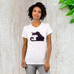 Grumpy Black Cat Womens T - Shirt<br><div class="desc">In einer schwarzen Stimmung dann mit diesem Design einer gruseligen schwarzen Katze. Die Katze sieht erbittert rote Augen aus und sieht ziemlich bedrohlich aus. Dieses gruselige, schwarze Katzendesign sieht großartig auf diesem weiblichen T - Shirt aus. Perfekt für sich selbst oder als Geschenk</div>