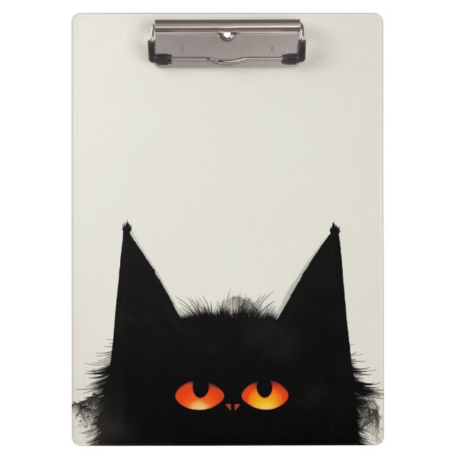 Grumpy Black Klemmbrett (Vorderseite)