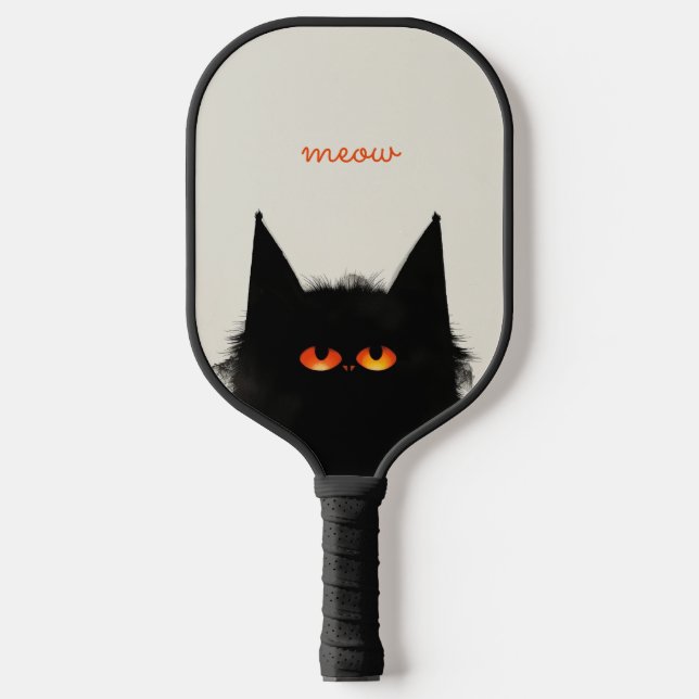 Grumpy Black Pickleball Schläger (Vorderseite)