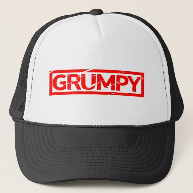 Grumpy Briefmarke Truckerkappe (Vorderseite)