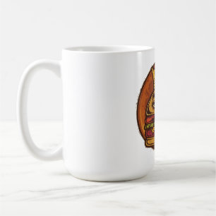 Grumpy Burger Crown Grafik Schwarz T-Shirt Kaffeetasse