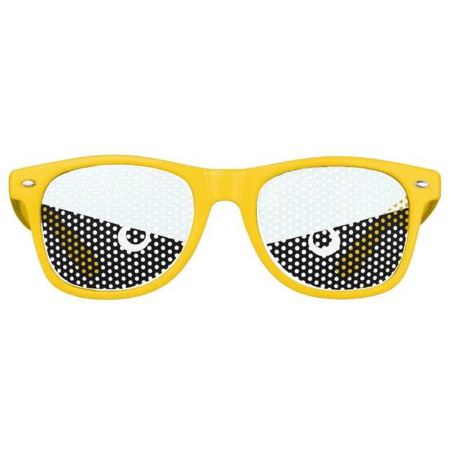 Grumpy Carton Comic Eyes Party Sonnenbrille (Vorderseite)