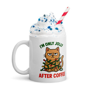 Grumpy Cat Christmas Mug   Jolly Après Café, Dra