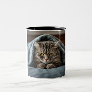 Grumpy Cat Coffee Tasse: Ein pingeliger Morgen Zweifarbige Tasse