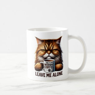 Grumpy Cat Coffee Tasse - "Verlass mir allein" mor