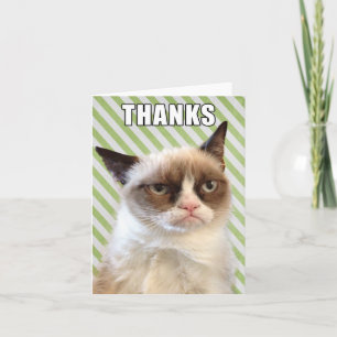 Grumpy Cat™ Danke-Karte Dankeskarte