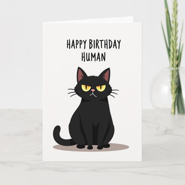 Grumpy Cat Geburtstagskarte Karte (Vorderseite)