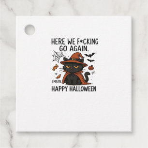 Grumpy Cat Halloween Klassik T-Shirt Geschenkanhänger