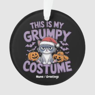 Grumpy Cat Halloween-Kostüm Lustiger Feiertag Tier Ornament