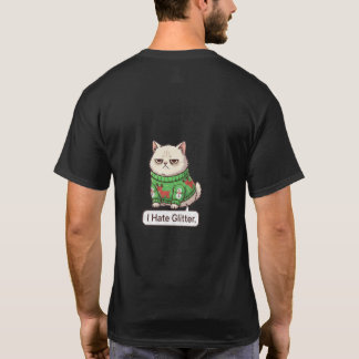 Grumpy Cat Hasst Glitter Hässlicher Weihnachtspul T-Shirt