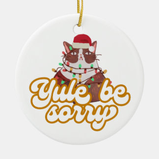Grumpy Cat Keramik Ornament