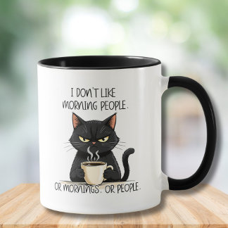 Grumpy Cat mag für Leute, die keine Morgenmenschen Tasse