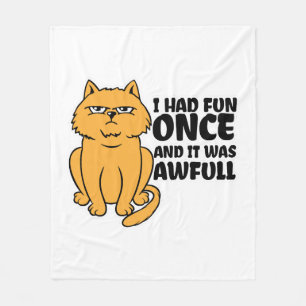 Grumpy Cat - Meme Funny Cat Fleecedecke