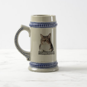 Grumpy Cat Meme für Katzenbesitzer und Kätzchenbes Bierglas