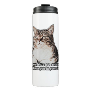 Grumpy Cat Meme für Katzenbesitzer und Kätzchenbes Thermosbecher