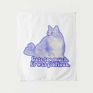 Grumpy Cat Meme für Katzenbesitzer und Kätzchenlie Wandteppich