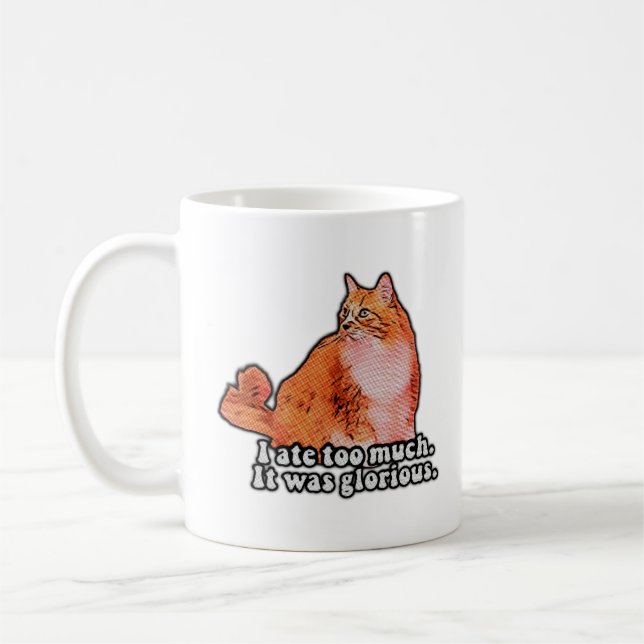 Grumpy Cat Meme für Katzenfreunde und Kittenliebha Kaffeetasse (Links)