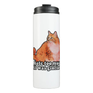 Grumpy Cat Meme für Katzenfreunde und Kittenliebha Thermosbecher