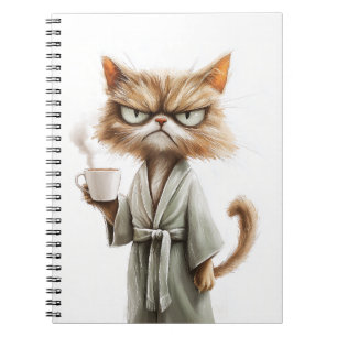 Grumpy Cat Needs Kaffee Notizblock
