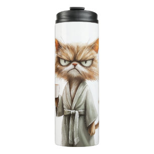 Grumpy Cat Needs Kaffee Thermosbecher