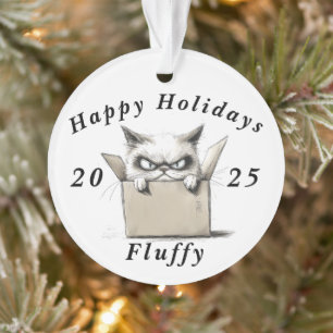 Grumpy Cat sarcastique Joyeuses fêtes Noël