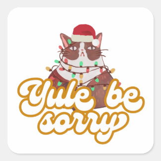 Grumpy Cat Square Sticker