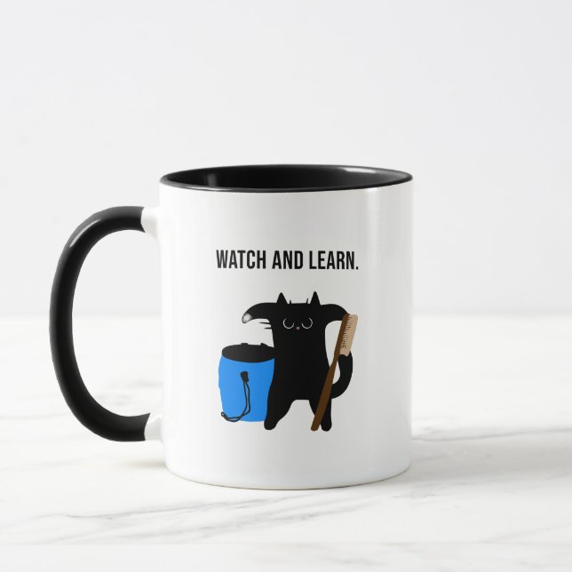 Grumpy Cat Teaches Climbing Collection Tasse (Links)