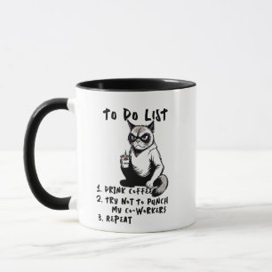 Grumpy Cat To-Do-Liste Lustige Zitate & Sprüche Hu Tasse