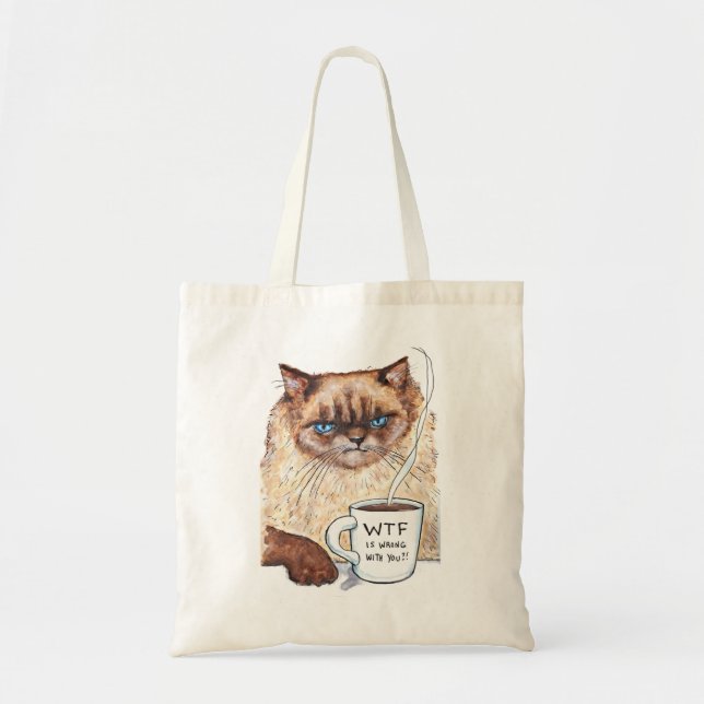 Grumpy Cat-Tragetasche Tragetasche (Vorne)