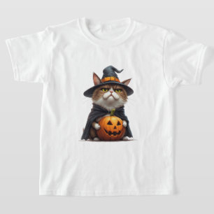 Grumpy Cat trägt Kürbis-Hexen-Outfit 🎃 T-Shirt