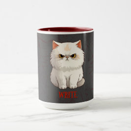 Grumpy Cat Writer Motivation Tasse