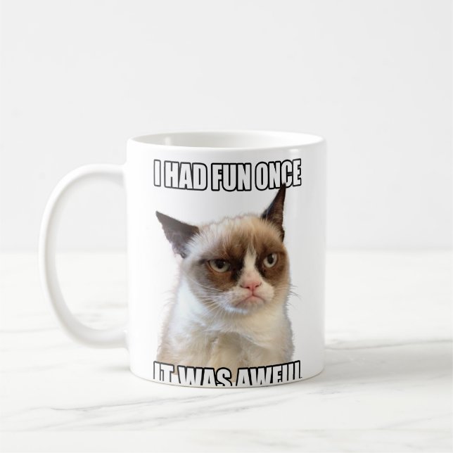 Grumpy chat Mug (Gauche)