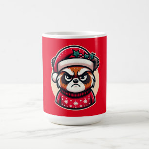 Grumpy Christmas Cat - Funny Festive Holiday Stimm Kaffeetasse