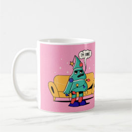 GRUMPY CHRISTMAS ILLUSTRATION "SCHRIFTART & BACK" KAFFEETASSE