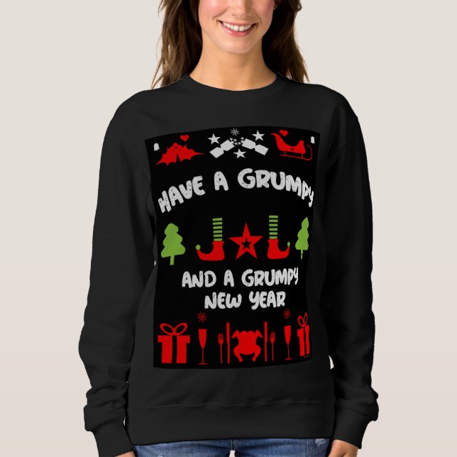 Grumpy Christmas Sweatshirt (Vorderseite)